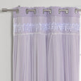 Lace Overlay Blackout Curtains