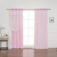 Lace Overlay Blackout Curtains