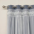 Lace Overlay Blackout Curtains