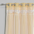 Lace Overlay Blackout Curtains