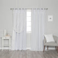 Lace Overlay Blackout Curtains