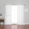 Lace Overlay Blackout Curtains