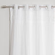 Lace Overlay Blackout Curtains