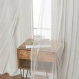 Tulle Overlay Grommet Blackout Curtains