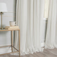 Tulle Overlay Grommet Blackout Curtains