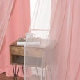 Tulle Overlay Grommet Blackout Curtains