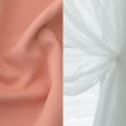 Tulle Overlay Grommet Blackout Curtains