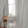 Tulle Overlay Grommet Blackout Curtains