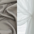 Tulle Overlay Grommet Blackout Curtains