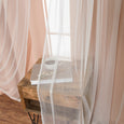 Tulle Overlay Grommet Blackout Curtains
