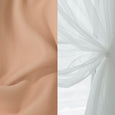 Tulle Overlay Grommet Blackout Curtains
