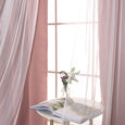 Tulle Overlay Grommet Blackout Curtains