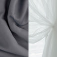 Tulle Overlay Grommet Blackout Curtains