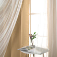 Tulle Overlay Grommet Blackout Curtains