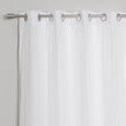 Tulle Overlay Grommet Blackout Curtains