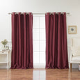 Faux Silk Grommet Blackout Curtains