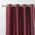 Faux Silk Grommet Blackout Curtains