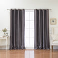 Faux Silk Grommet Blackout Curtains