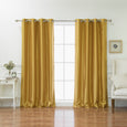 Faux Silk Grommet Blackout Curtains