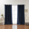 Faux Silk Grommet Blackout Curtains