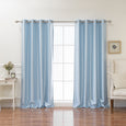 Faux Silk Grommet Blackout Curtains