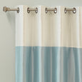 Faux Silk Striped Blackout Curtains