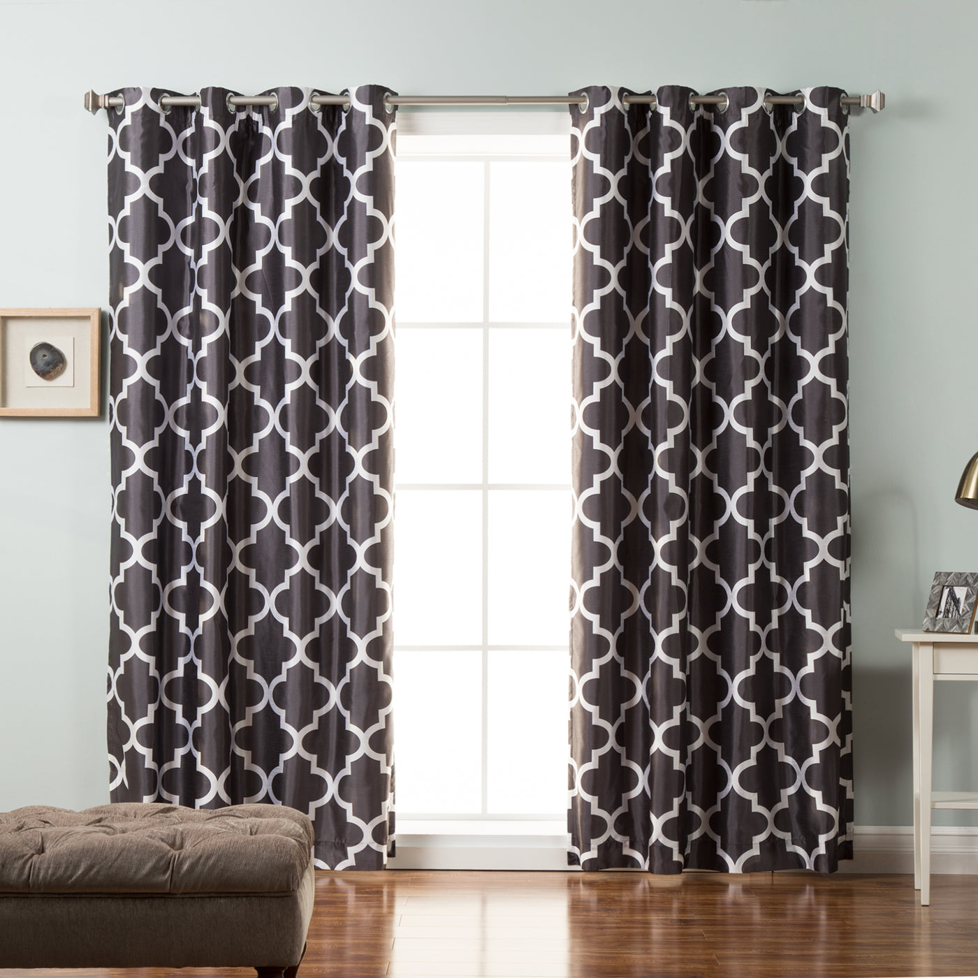 Faux Silk Moroccan Blackout Curtain
