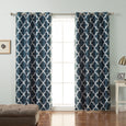 Faux Silk Moroccan Blackout Curtain