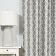 Faux Silk Quatrefoil Blackout Curtain