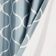 Faux Silk Quatrefoil Blackout Curtain