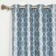 Faux Silk Quatrefoil Blackout Curtain