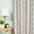 Faux Silk Quatrefoil Blackout Curtain