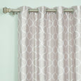 Faux Silk Quatrefoil Blackout Curtain