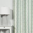 Faux Silk Quatrefoil Blackout Curtain