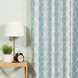 Faux Silk Quatrefoil Blackout Curtain