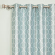 Faux Silk Quatrefoil Blackout Curtain