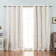 Faux Silk Trellis Curtains