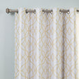 Faux Silk Trellis Curtains