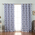 Faux Silk Trellis Curtains