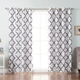 Faux Silk Reverse Moroccan Blackout Curtain