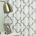 Faux Silk Reverse Moroccan Blackout Curtain