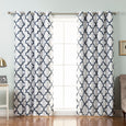 Faux Silk Reverse Moroccan Blackout Curtain