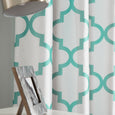 Faux Silk Reverse Moroccan Blackout Curtain