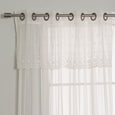 Tulle Lace with Attached Valance Curtains