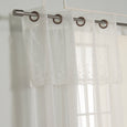 Tulle Lace with Attached Valance Curtains