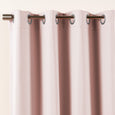 SolbloQ Solid Silver Grommet Blackout Curtains