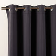 SolbloQ Solid Silver Grommet Blackout Curtains