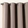 SolbloQ Solid Silver Grommet Blackout Curtains