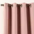 SolbloQ Solid Silver Grommet Blackout Curtains