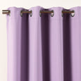 SolbloQ Solid Silver Grommet Blackout Curtains